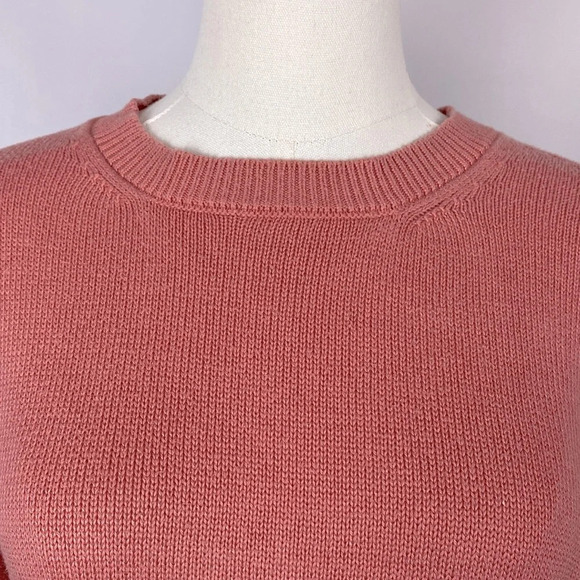 Eileen Fisher Organic Cotton Drop Shoulder Coral Sweater size Large - Picture 13 of 13